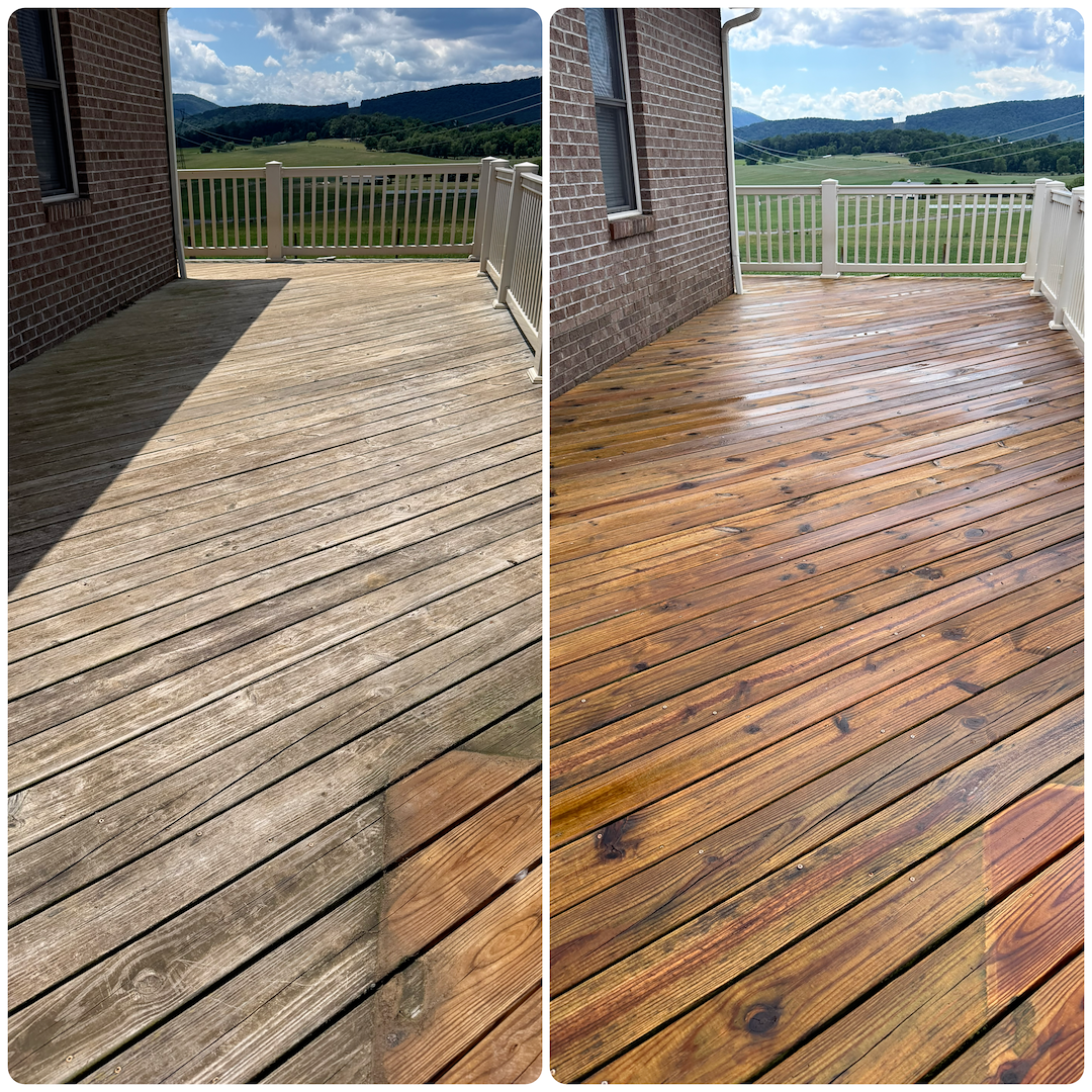 Deck cleaning in Augusta county, va