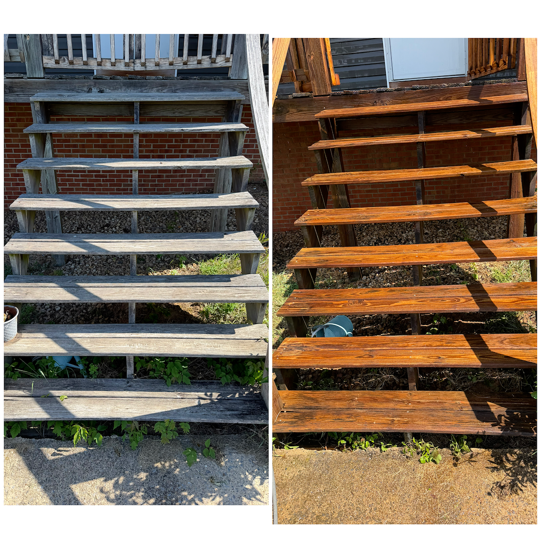 Deck washing in Stuart’s draft, Va