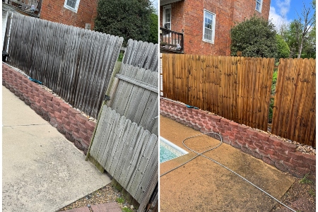 Wood Fence Cleaning in Augusta County, VA