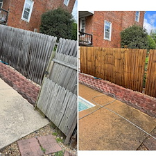 Wood Fence Cleaning in Augusta County, VA 1